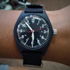 rougois Black General Purpose Tritium Field Watch - MW769-A