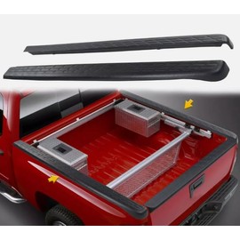 Plastic Bed Side Rail Cap Cover Protector for 2007 2008 2009 2010 2011 2012 2013 for Chevy Silverado 1500 72-41114 7241114