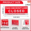 Wenqik 3 Pcs Checkout Closed Desk Sign 9.84 x 3.94''