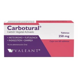 Carbotural 250 Mg Caja Con 60 Tabletas