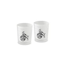 1. FC Köln Tea Light Holder with Logo Black / Silver