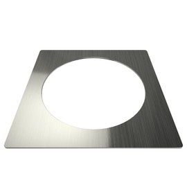 Tile Redi USA Square Drain Plate, Brushed Nickel, 5.75""" (DP-SQT-BN)