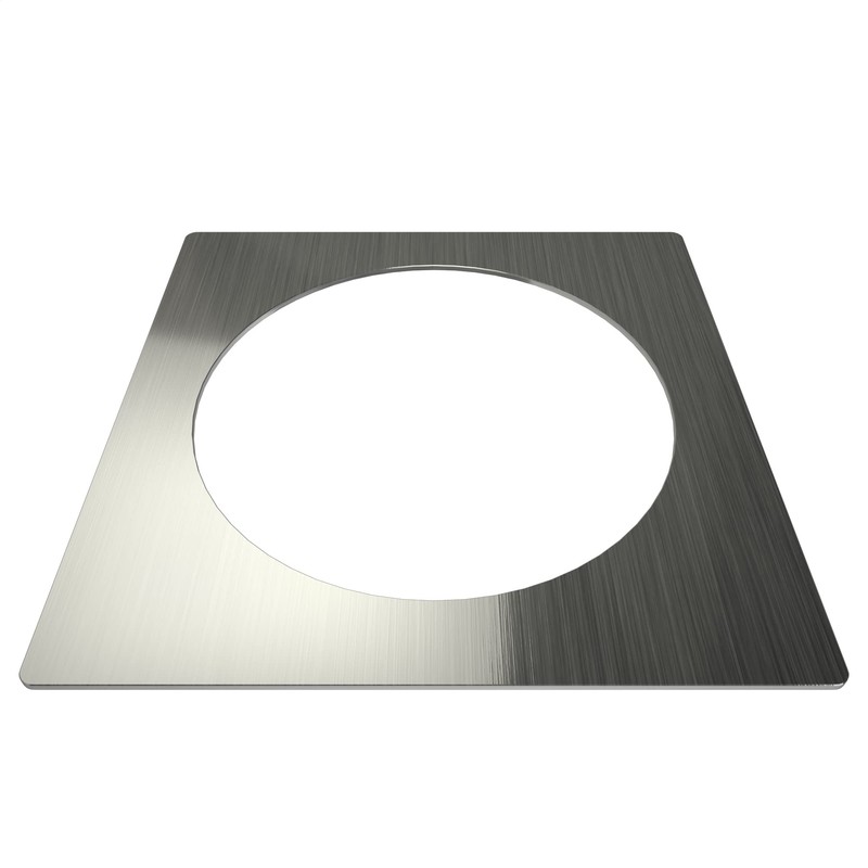 Tile Redi USA Square Drain Plate, Brushed Nickel, 5.75""" (DP-SQT-BN)
