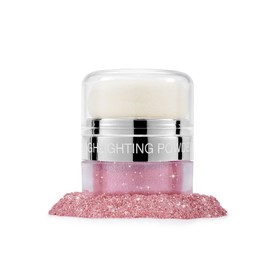 SUMEITANG Glitter Air Cushion Highlighter Powder - 3D Contour & Brighten Face, Eyes, Body, Hair | Pearlescent Patting Powder Create a Shimmering Look | Easy-Use & Perfect for Daily & Special Occasions