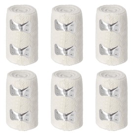 6 Rolls of Elastic Bandage,Compression Bandage, Reusable, Waterproof,Breathable, Soft and Comfortable, Tear-Resistant, Easy to Clean, Suitable for Postoperative Care, Sports Protection (7.5cm)