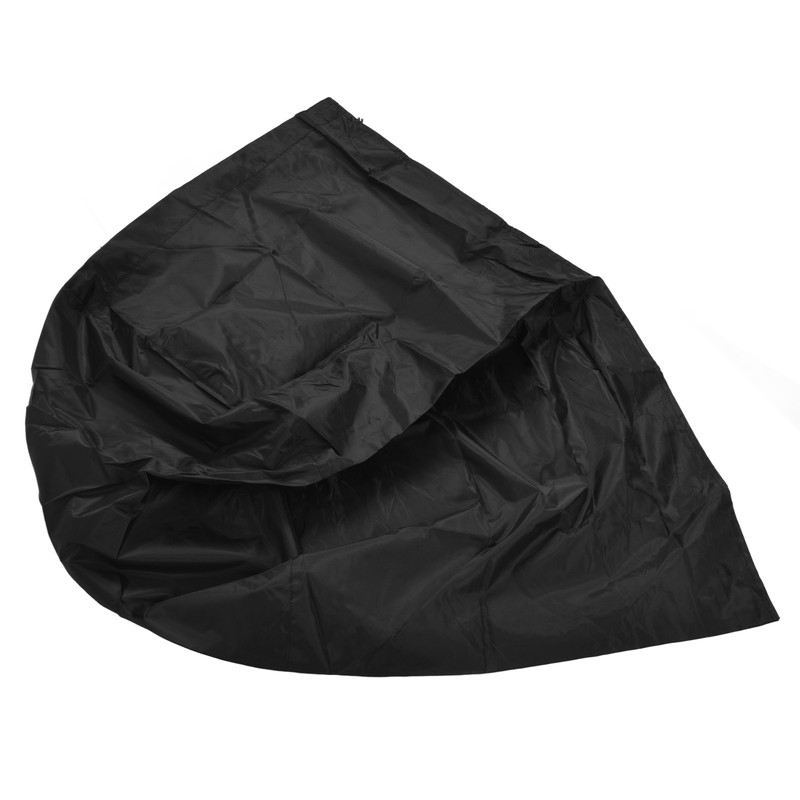 Fire Pit Cover Round Black Waterproof Dustproof Polyester Fiber Firepit