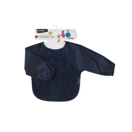 Mum2Mum 6-18 Months Sleeved Wonder Bib Multipack in Grey/Navy