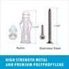 BESTANDOFF Plastic Drywall/Concrete Anchors with Stainless Steel Screws Assortment Kit