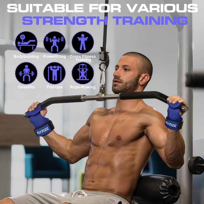 Weight Lifting Wrist Wraps, Lifting Straps for Heavy Powerlifting, Deadlifts,