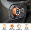 JeCar Center Console Switch Knob Cover AC/Headlight Button Trim Aluminum