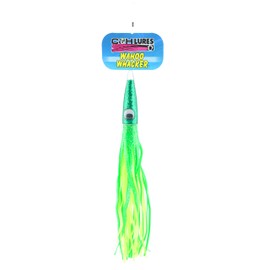 C&H Wahoo Whacker Lure, 11 1/2-Inch Lure, Green/Yellow