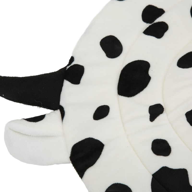 Cat Elizabeth Cone Cartoon Adjustable Cow Pattern After Surgery Recovery