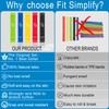 Fit Simplify Resistance Loop Exercise Bands with Instruction Guide and