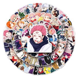 Jujutsu Kaisen Stickers 100 Pieces for Suitcase, Skateboard, Laptop, Computer, Water Bottles, Car, Teenager, Boys and Girls, Waterproof Sticker