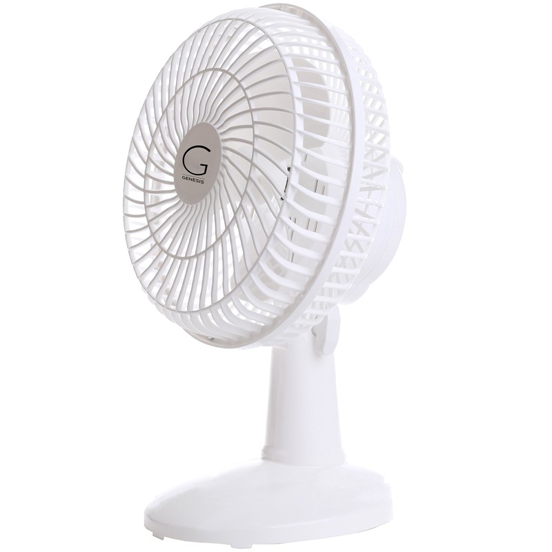 Genesis 6-Inch Clip Convertible Table-Top & Clip Fan Two Quiet