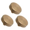 Liyafy 3Pcs Trumpet Bottom Valve Caps Knobs Brass Trumpet Caps