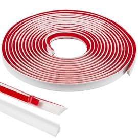 CRASPIRE 16.4ft x 0.47inch White Self Adhesive Flexible Decorative Strip Peel and Stick Triangle Wall Molding Trim for Walls Chair Rail Panel Moulding for Home Decor Tile Edge Door Mirror Frame