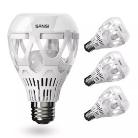SANSI 4 Pack LED Light Bulb 2500LM 18W(150W Equiv) Daylight 5000K A21 LED Bulbs E26