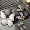 Butterfly Kitchen Rugs - Quick-Drying Carpet - 3D Realistic Pattern