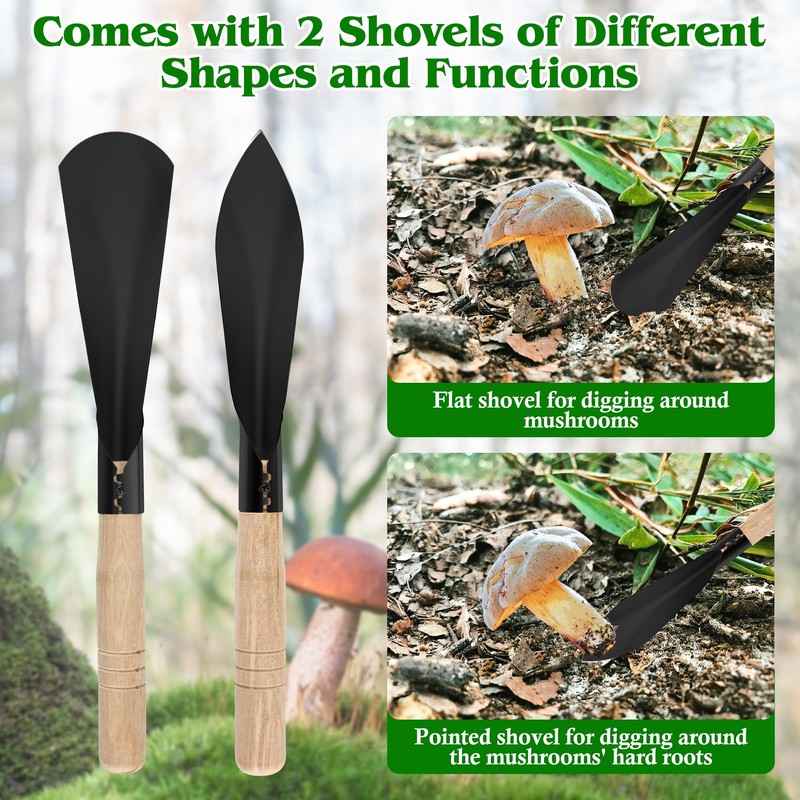 6 PCS Mushroom Foraging Kit, Anglecai Mushroom Collecting Tools Includes