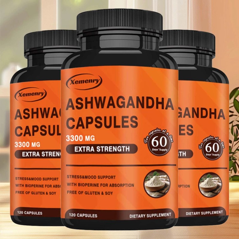 xemenry Ashwagandha 3300mg - High Absorption, Stress Anxiety, Immune Support,