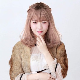 Prisila CTA-693 All Wig, Gradient, Frill Curl Midi, Heat Resistant, CTGL, Gray Lavender