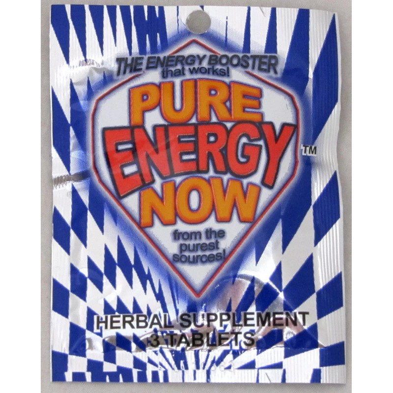 Energy Now Pure Energy Now Herbal Booster Supplements FULL BOX