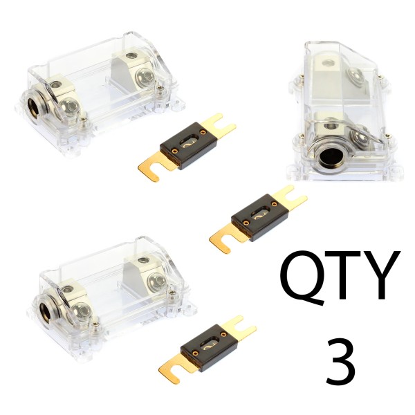 VooDoo (3 pack) Brushed Nickel Fuse Holder Voodoo 2/0 or