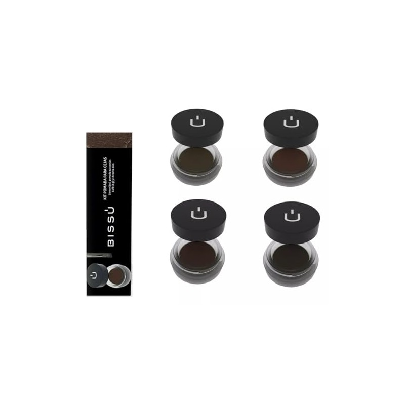 Kit Pomada Para Cejas Bissu Cafe (Cafe Oscuro)