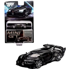 TrueScale Miniatures  BUGATTI VISION GRAN TURISMO 1/64 DIECAST MODEL CAR BLACK MINI GT  MGT00795