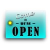 A5 Reversible Open Closed Sign - Contemporary Design, UV Printed