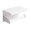 ALFI brand ABTPC66-W White Matte Stainless Steel Toilet Paper Holder