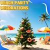 12" Metal Palm Coconut Summer Tree Topper Decor with LED
