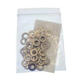 Rubigo M3 Washers, M3 x 7 x 0.5mm, (Pack of 50) Metal Flat Penny Washers - A2 304 Stainless Steel Plain Round Washers for Screws, Bolts
