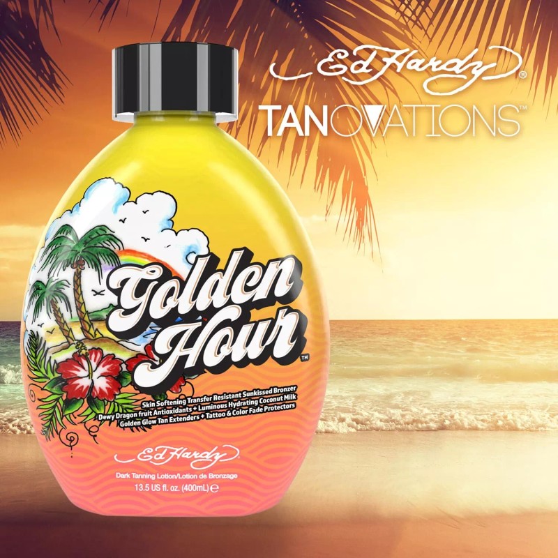 Ed Hardy Golden Hour Tanning Lotion 13.5oz New 2025