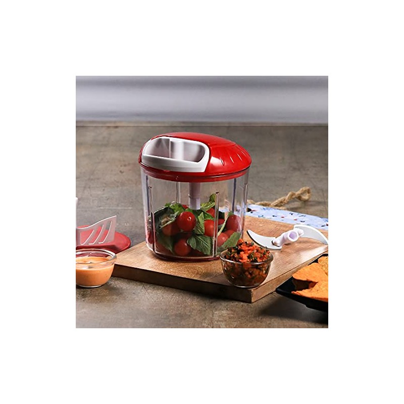 Wonderchef Food and Vegetable String Chopper; Red