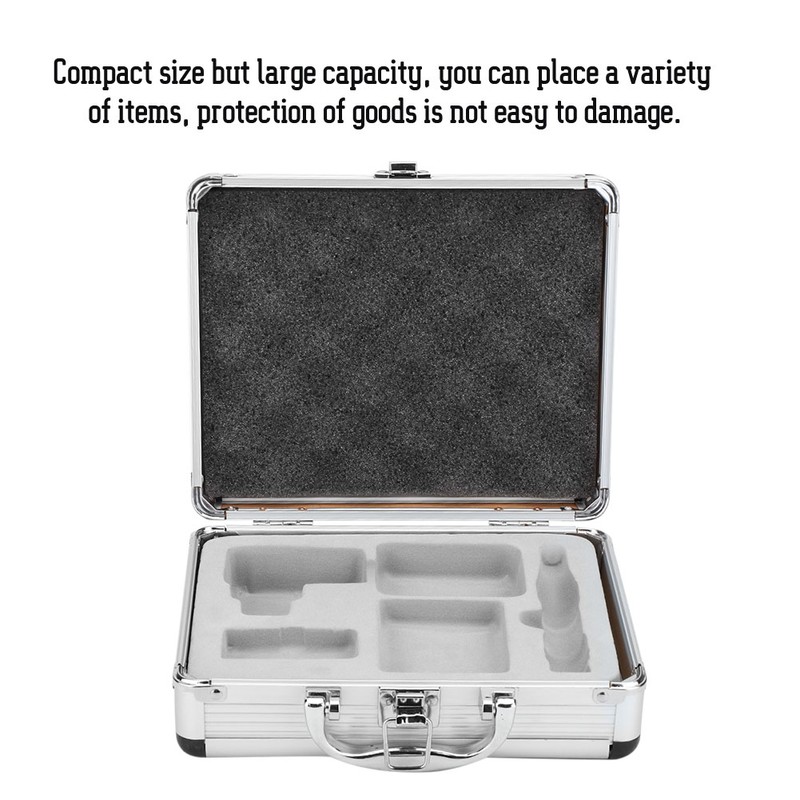 Tattoo Carrying Case Machine Storage Box Lock Padded Box Organizer