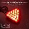 YnGia F1 Style Brake Light, Red Triangle Towing Hitch Lights