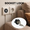 Set of 2 Lockable Socket Locks, Child Safety and Anti-Theft