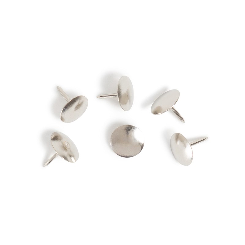 U Brands Silver Thumb Tacks, Office Supplies, Bulletin Board Accessories,