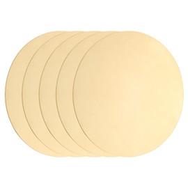 uxcell 5Pcs H62 Brass Round Plates, 3.15" Dia x 0.03" Thick, DIY Crafts & Metal Stamping