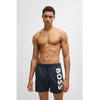 BOSS Mens Octopus Contrast-logo swim shorts with full lining