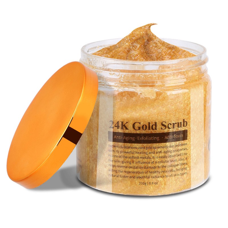 MELAO Pure 24K Gold Anti Wrinkle Body Scrub Exfoliating Body