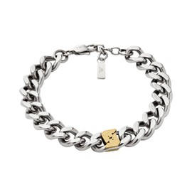 Emporio Armani Men's Two-Tone Stainless Steel Chain Bracelet (Model: EGS3186040)