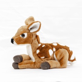 Teddys Rothenburg Fawn Brown with Spots, Lying Down 22 cm Cuddly Toy