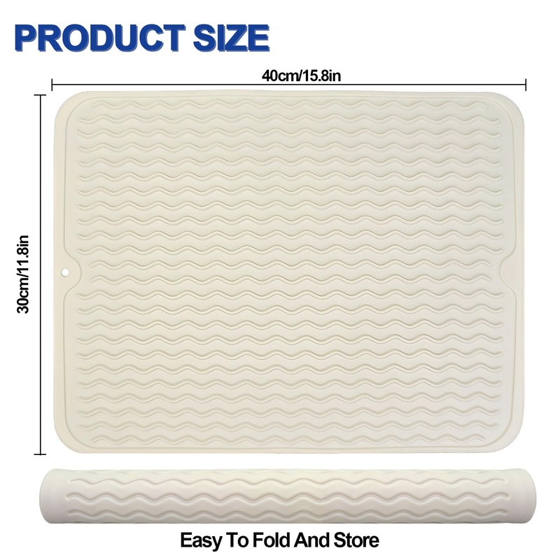FWUNYVN CPAP Dust Protector Mat, Silicone Mat Prevent CPAP Nightstand