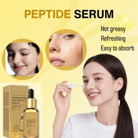 2PCS Peptide Serum, Face Serum For Women, Anti-Aging Face Serum Reduces Wrinkles and Boosts Collagen, Brighting Hyaluronic Acid Serum,Peptide Hydrating Serum，Repairs Skin while Improving Tone