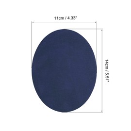 sourcing map Pack of 4 Elbow Knee Iron Fabric Patches Repair Oval Turquoise Blue for Clothing Craft Repair Kit Backpack Shoes Decoration