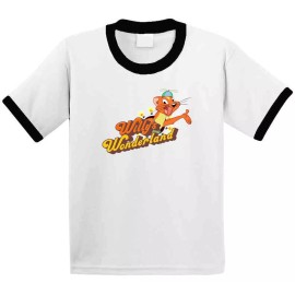 AlStyle Apparel Willys Wonderland Movie Logo Nicholas Cage Black Ringer T Shirt - Classic, X-Large