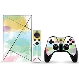 MightySkins Skin Compatible with NVIDIA Shield TV wrap Cover Sticker Skins Watercolor White